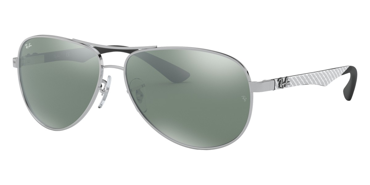 Ray Ban Carbon Fibre RB8313 003 40 58 Silver Sunglasses