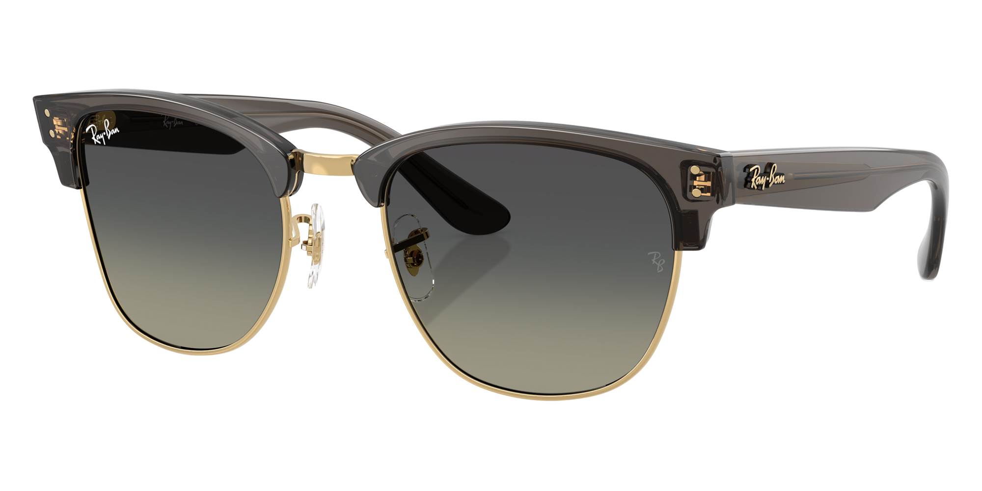 Color: Transparent Dark Gray on Gold (682911) - Ray-Ban RBR0504S68291151