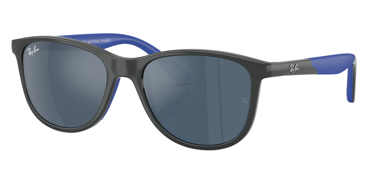 Color: Gray on Rubber Blue (715155) - Ray-Ban RJ9077S71515549