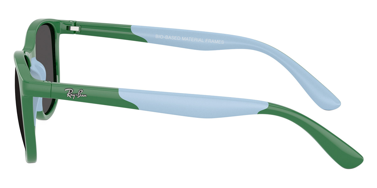 Color: Green on Rubber Light Blue (718887) - Ray-Ban RJ9077S71888749