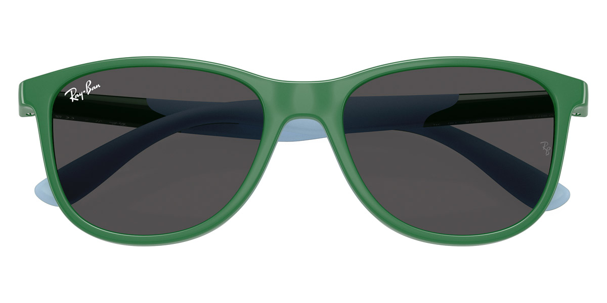 Color: Green on Rubber Light Blue (718887) - Ray-Ban RJ9077S71888749