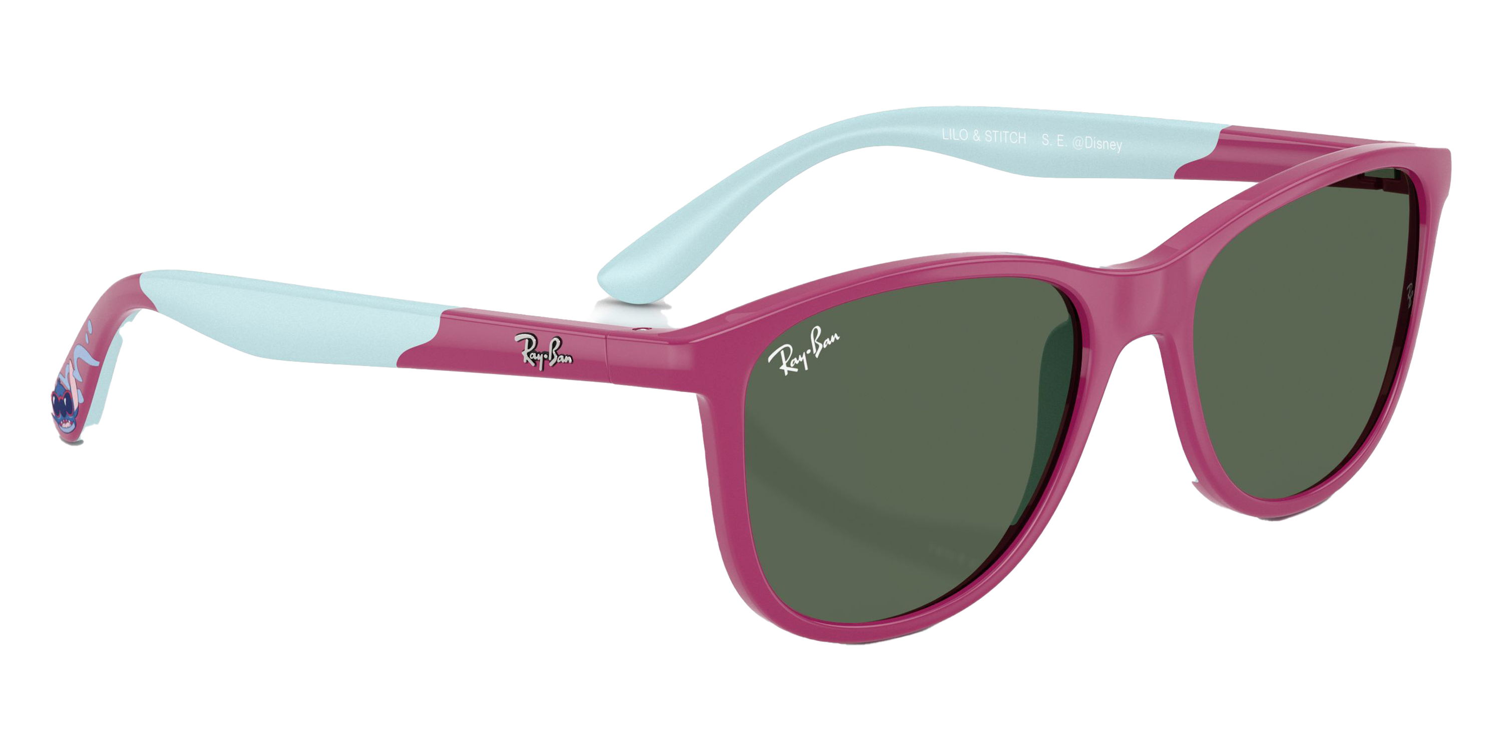 Color: Fuchsia and Rubber Azure (719271) - Ray-Ban RJ9077S71927149