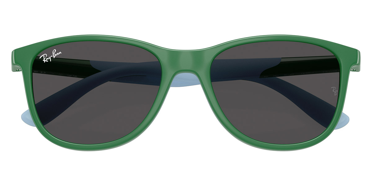 Color: Green on Rubber Light Blue (718887) - Ray-Ban RJ9077SF71888749