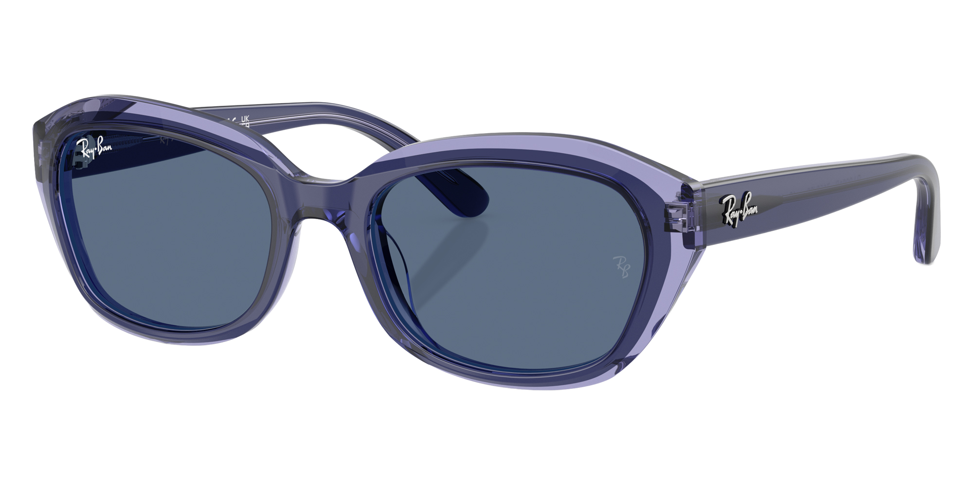Color: Top Violet on Transparent Violet (715980) - Ray-Ban RJ9081S71598048