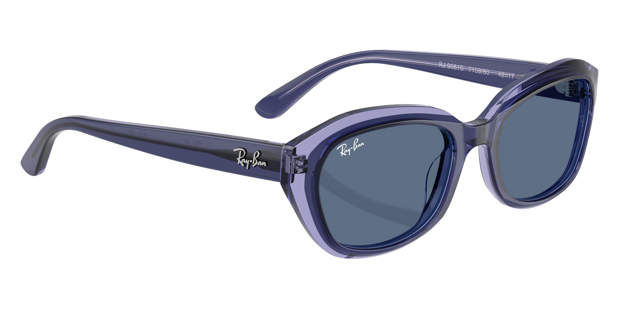 Color: Top Violet on Transparent Violet (715980) - Ray-Ban RJ9081S71598048