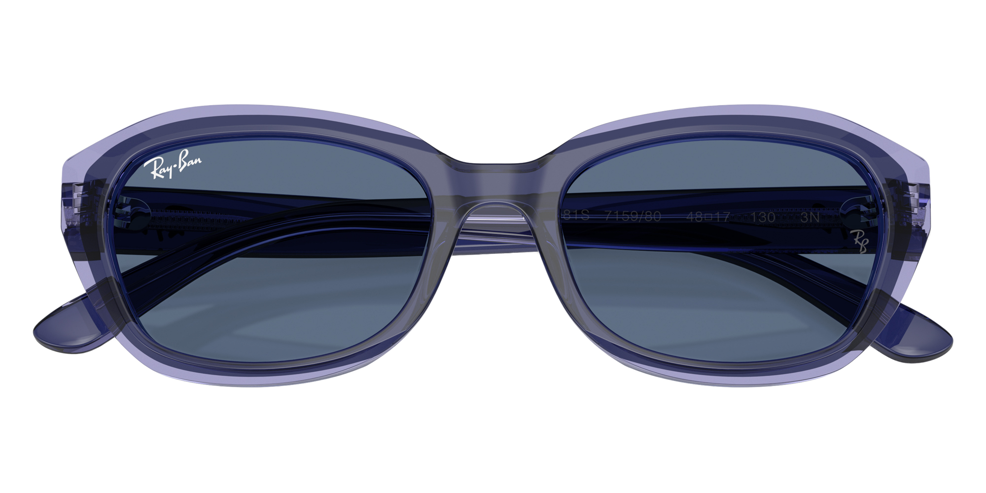 Color: Top Violet on Transparent Violet (715980) - Ray-Ban RJ9081S71598048