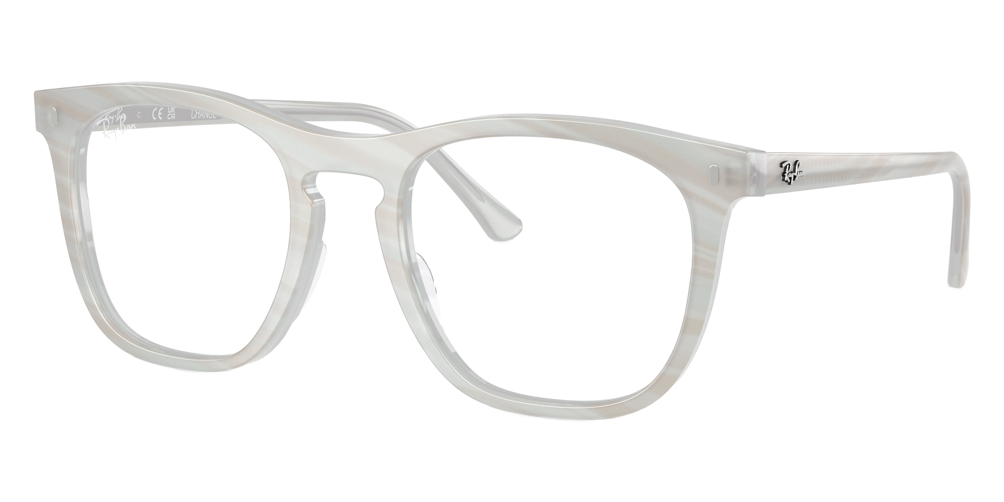 Color: Photo Striped Light Blue (8382) - Ray-Ban RX2210V838253
