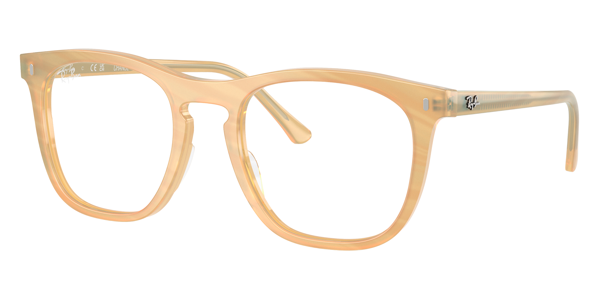 Color: Photo Striped Brown (8383) - Ray-Ban RX2210VF838353