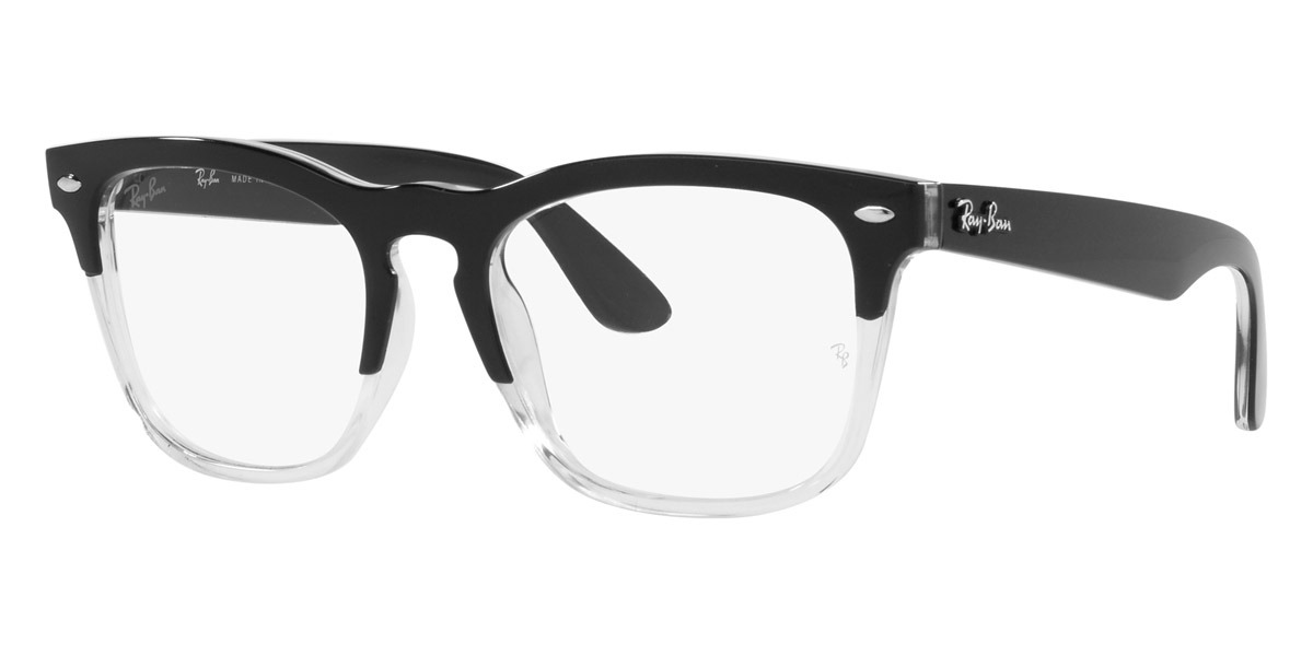 Ray-Ban™ Steve RX4487V 8193 54 Black on Transparent Eyeglasses