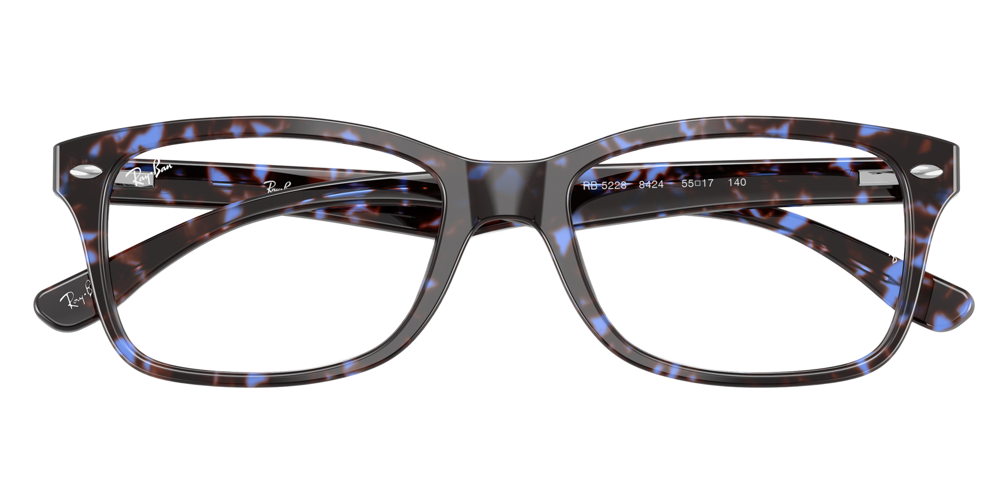Color: Havana Blue Turtle (8424) - Ray-Ban RX5228842450