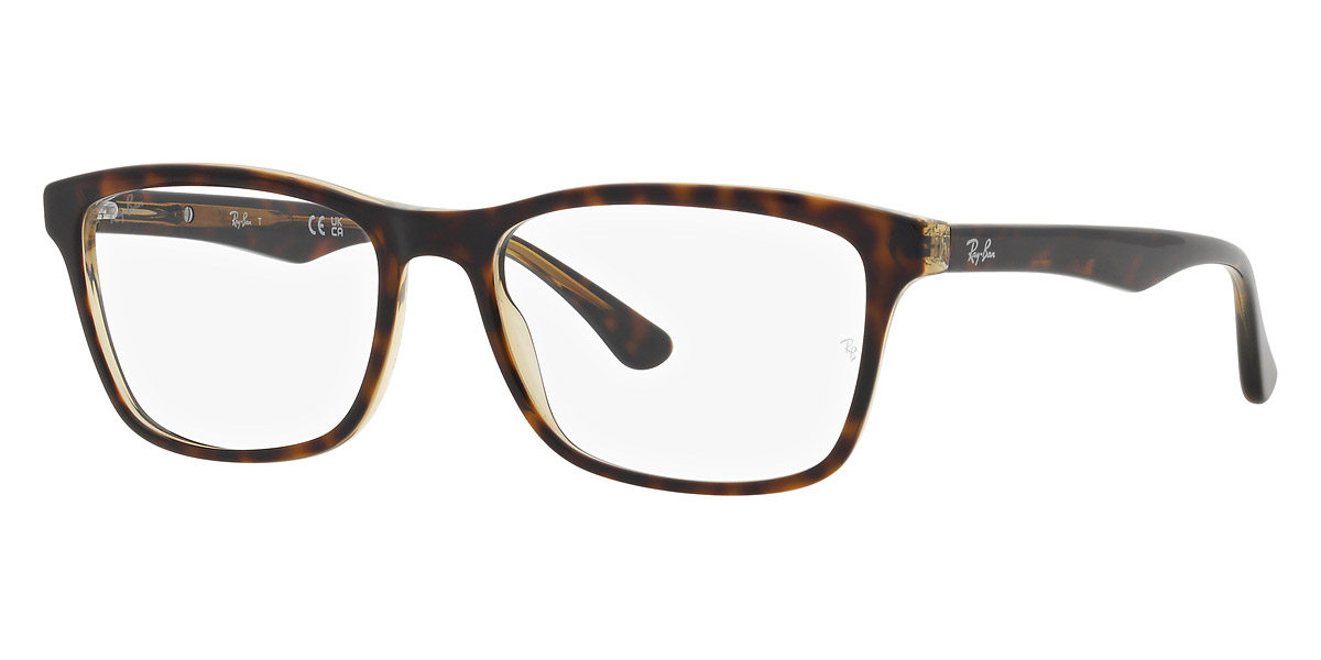 Color: Havana on Transparent Yellow (8285) - Ray-Ban RX5279828553