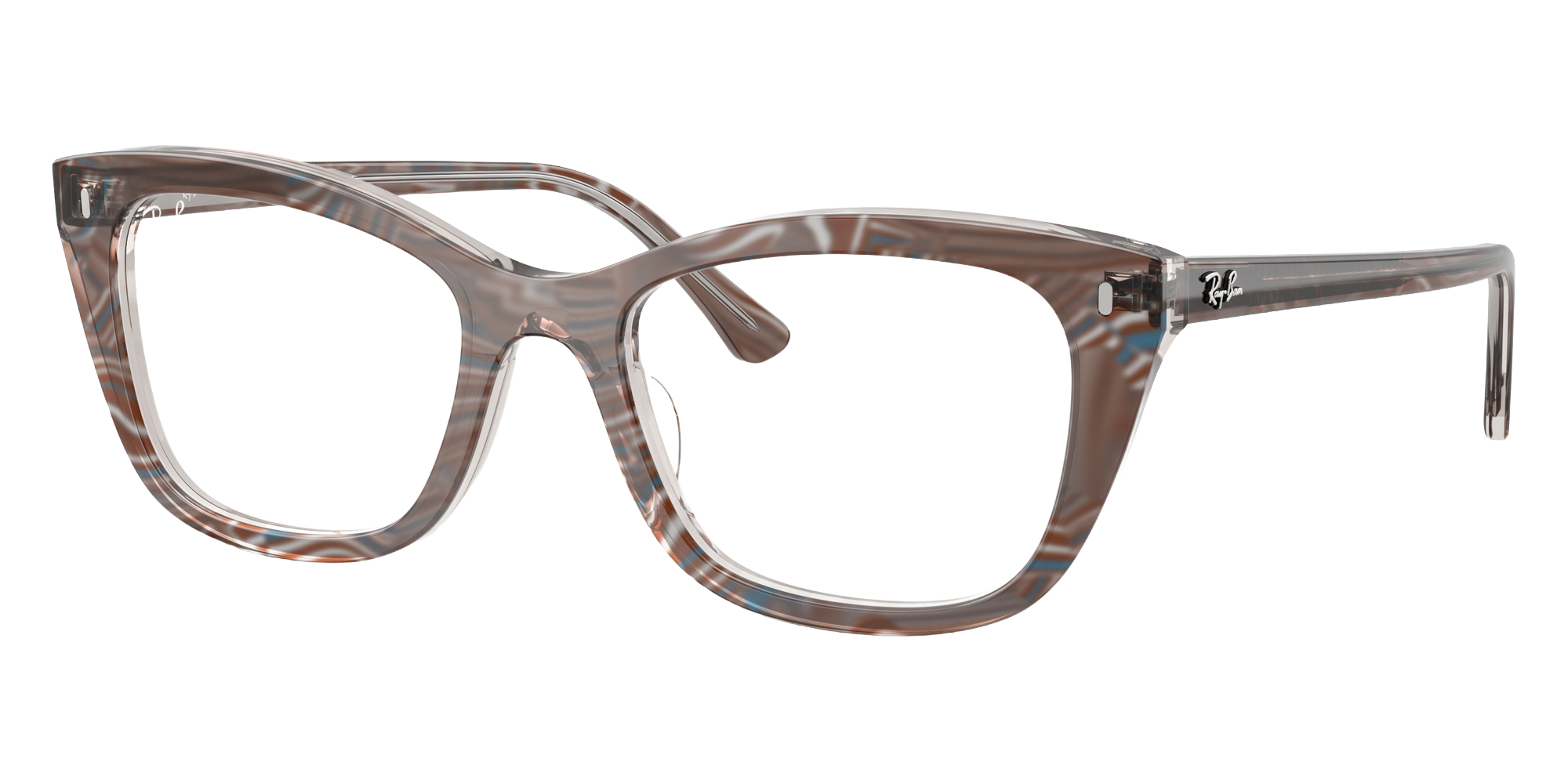 Color: Photo Waves Gray (8291) - Ray-Ban RX5433829152