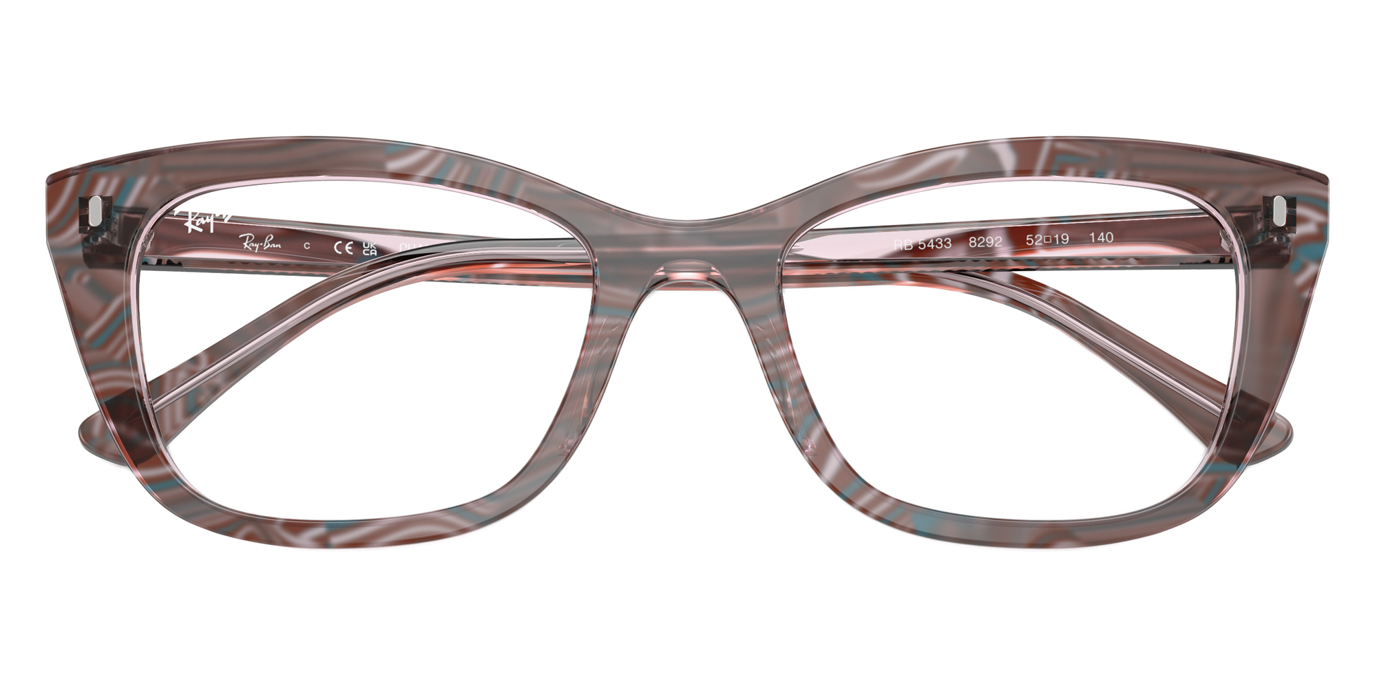 Color: Photo Waves Purple (8292) - Ray-Ban RX5433829252