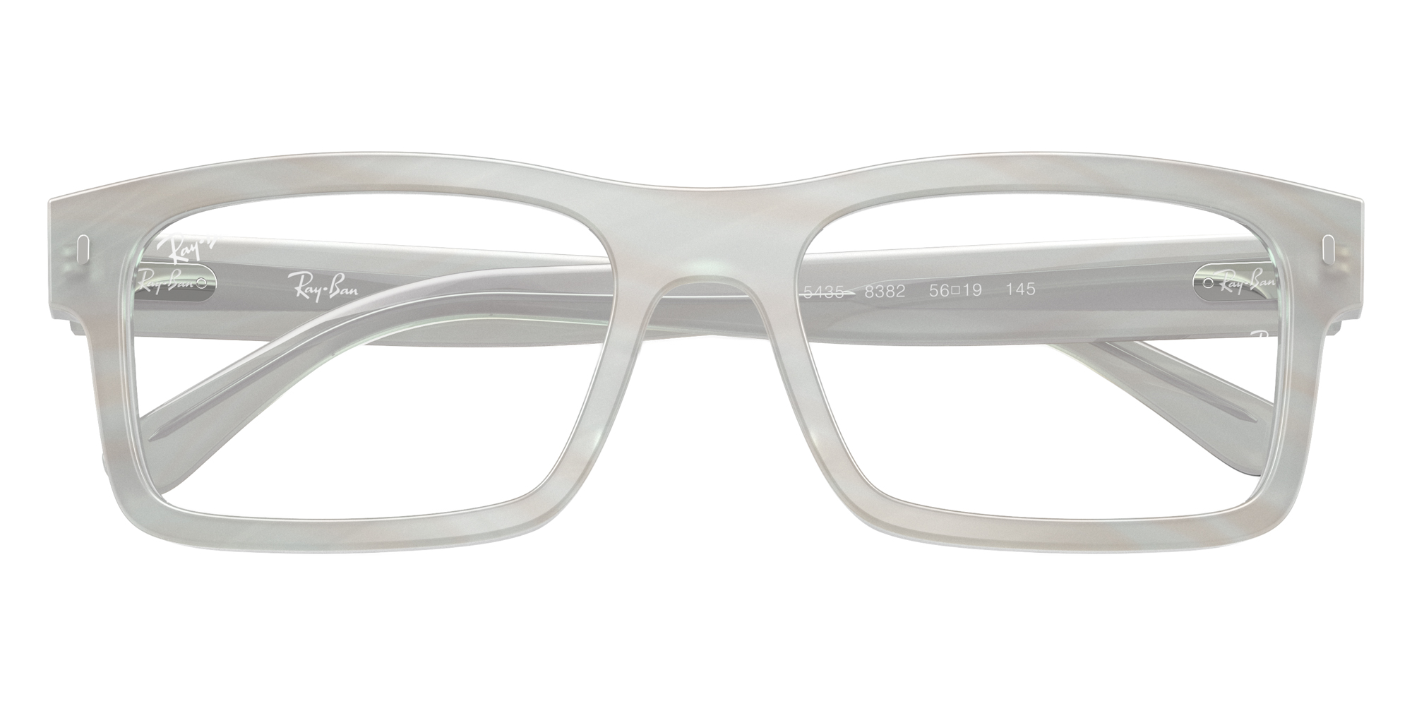 Color: Photo Striped Light Blue (8382) - Ray-Ban RX5435838254