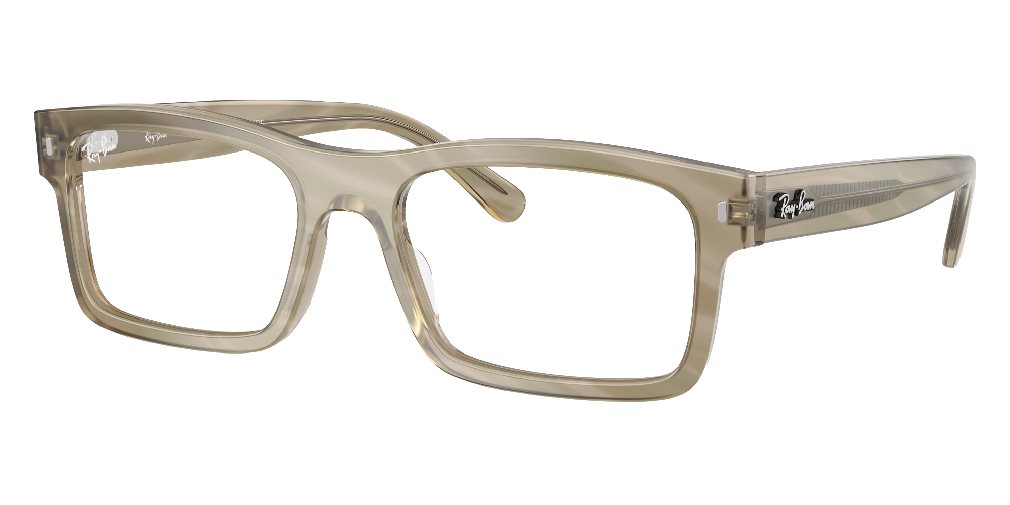Color: Photo Striped Gray (8381) - Ray-Ban RX5435F838156