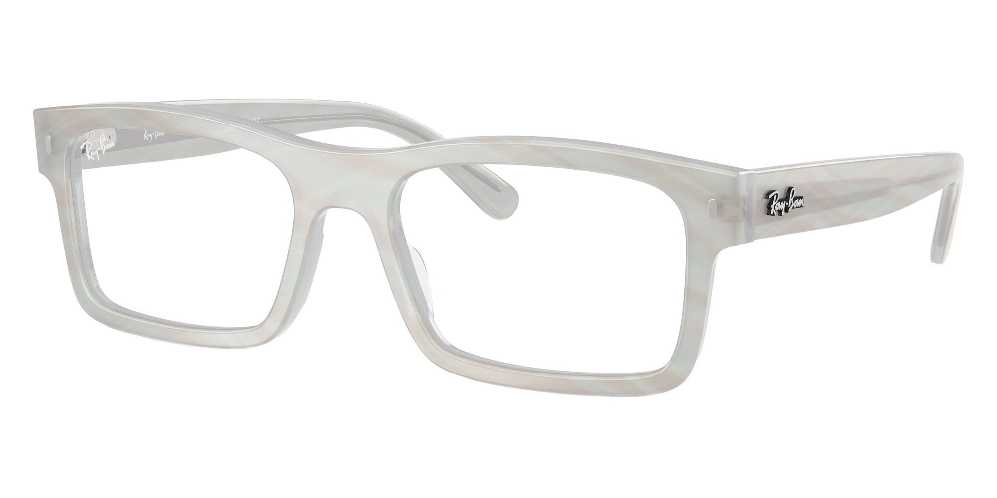 Color: Photo Striped Light Blue (8382) - Ray-Ban RX5435F838256