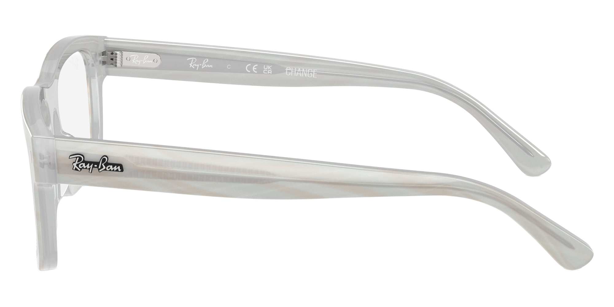 Color: Photo Striped Light Blue (8382) - Ray-Ban RX5435F838256