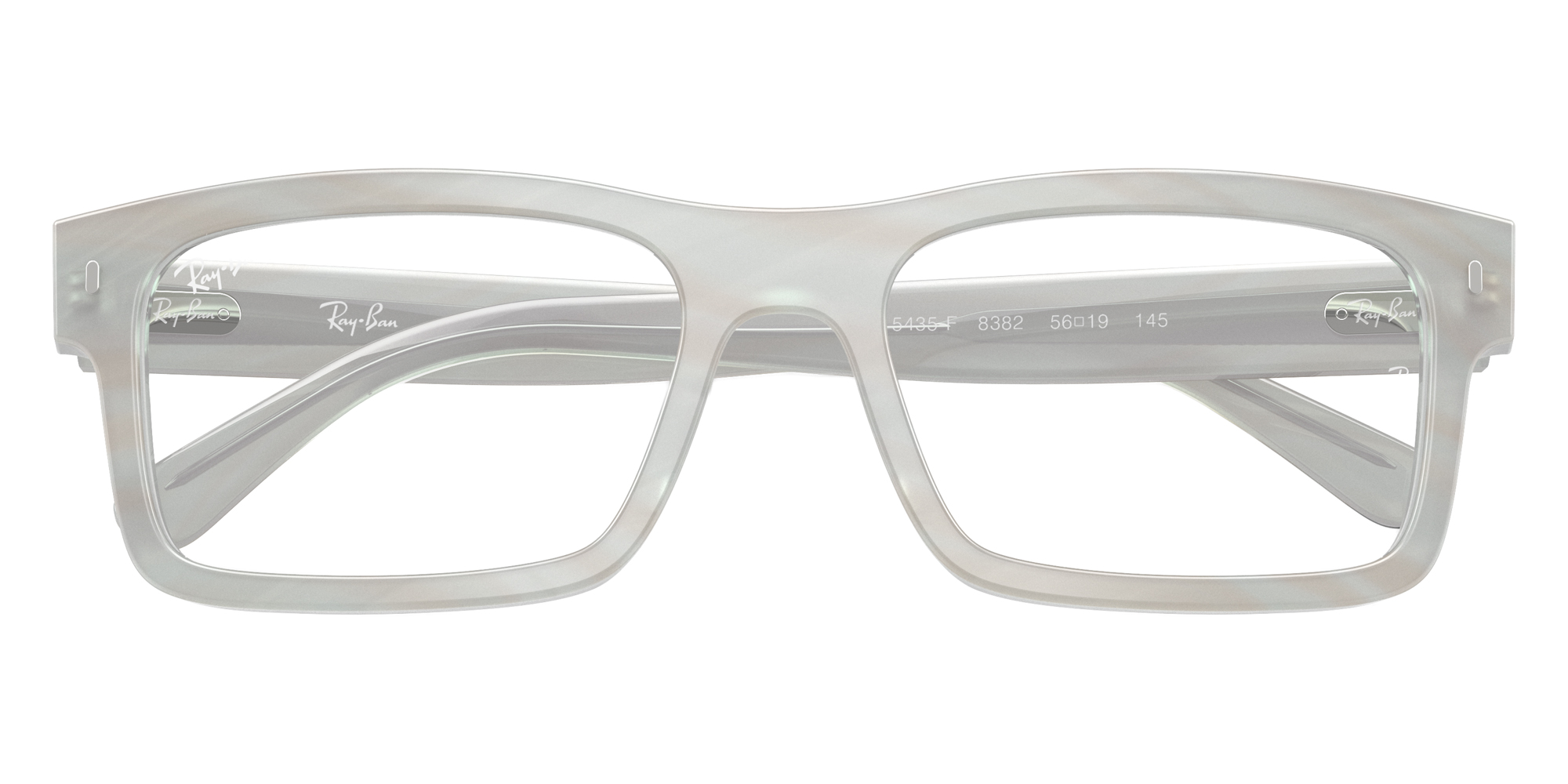 Color: Photo Striped Light Blue (8382) - Ray-Ban RX5435F838256