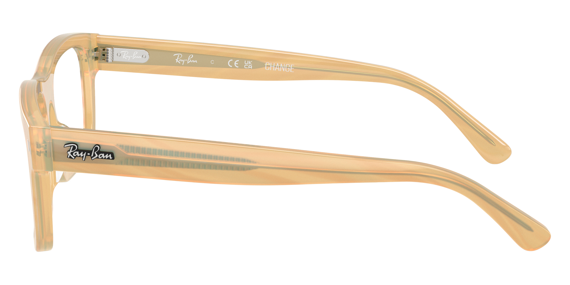 Color: Photo Striped Brown (8383) - Ray-Ban RX5435F838356