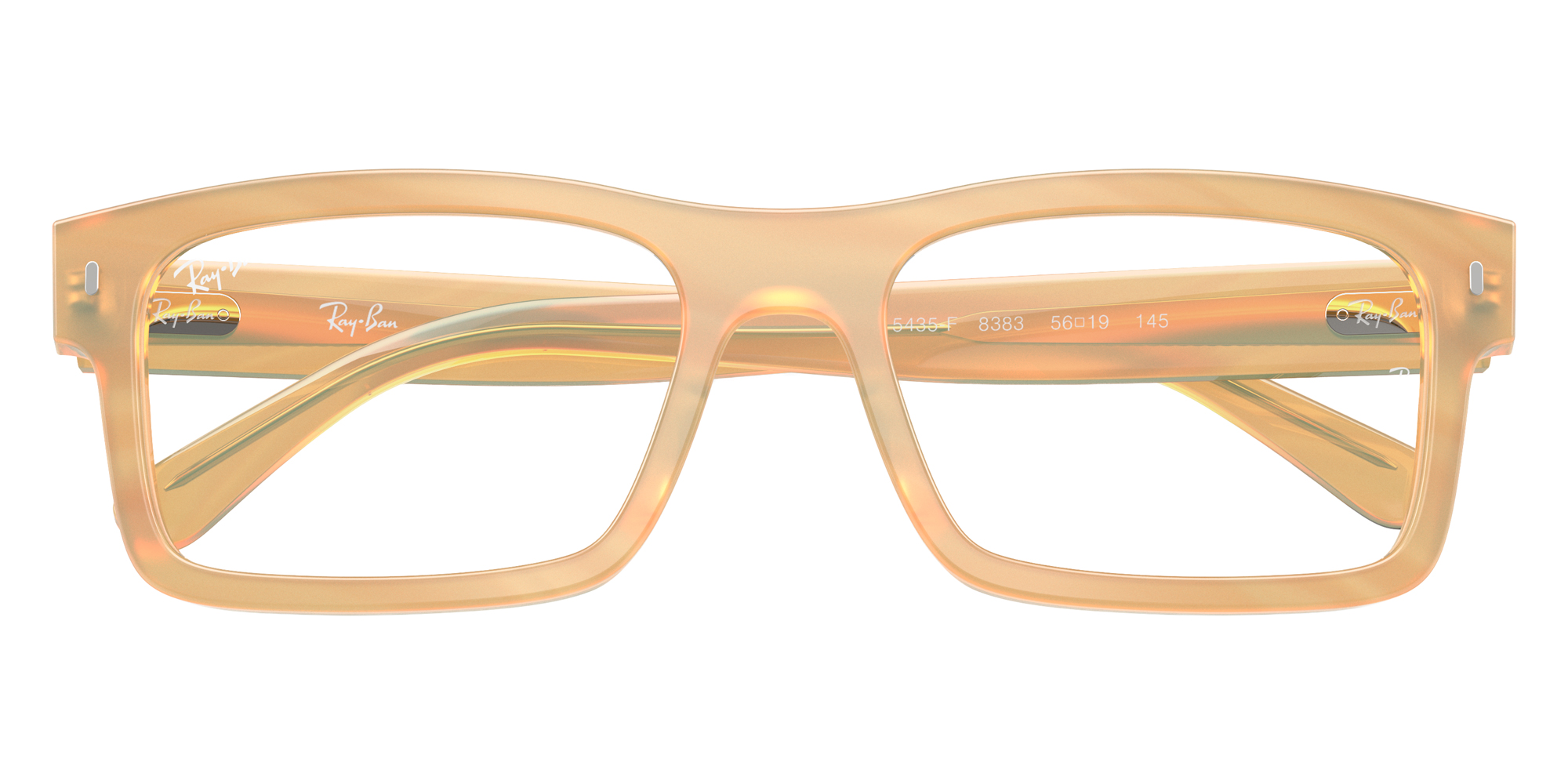 Color: Photo Striped Brown (8383) - Ray-Ban RX5435F838356