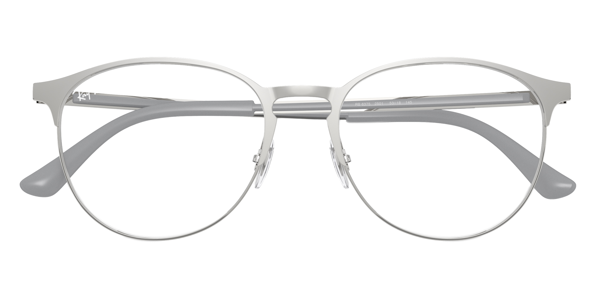 Color: Silver on Silver (2501) - Ray-Ban RX6375250153