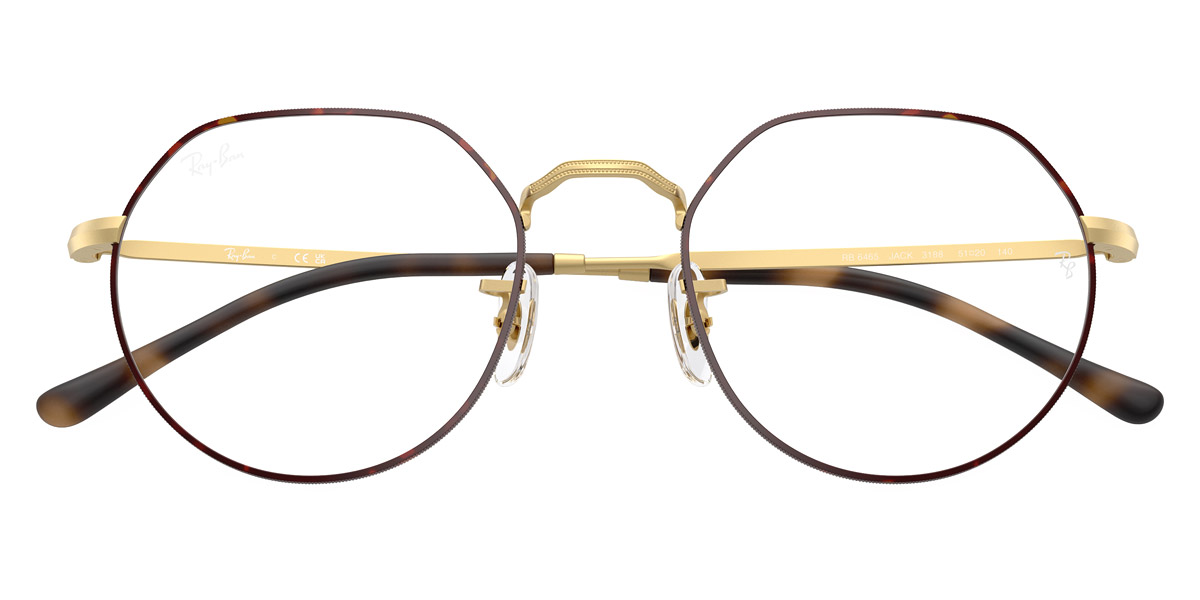 Color: Matte Havana on Matte Arista Gold (3188) - Ray-Ban RX6465318849