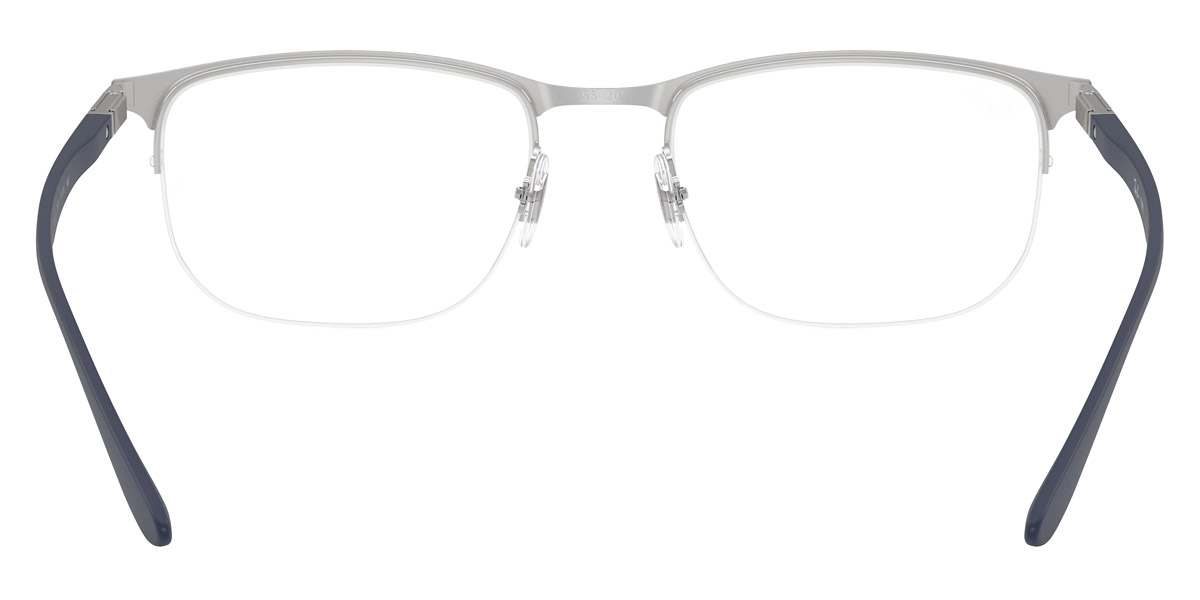 Color: Matte Gunmetal on Silver/Matte Dark Blue (2620) - Ray-Ban RX6513262053