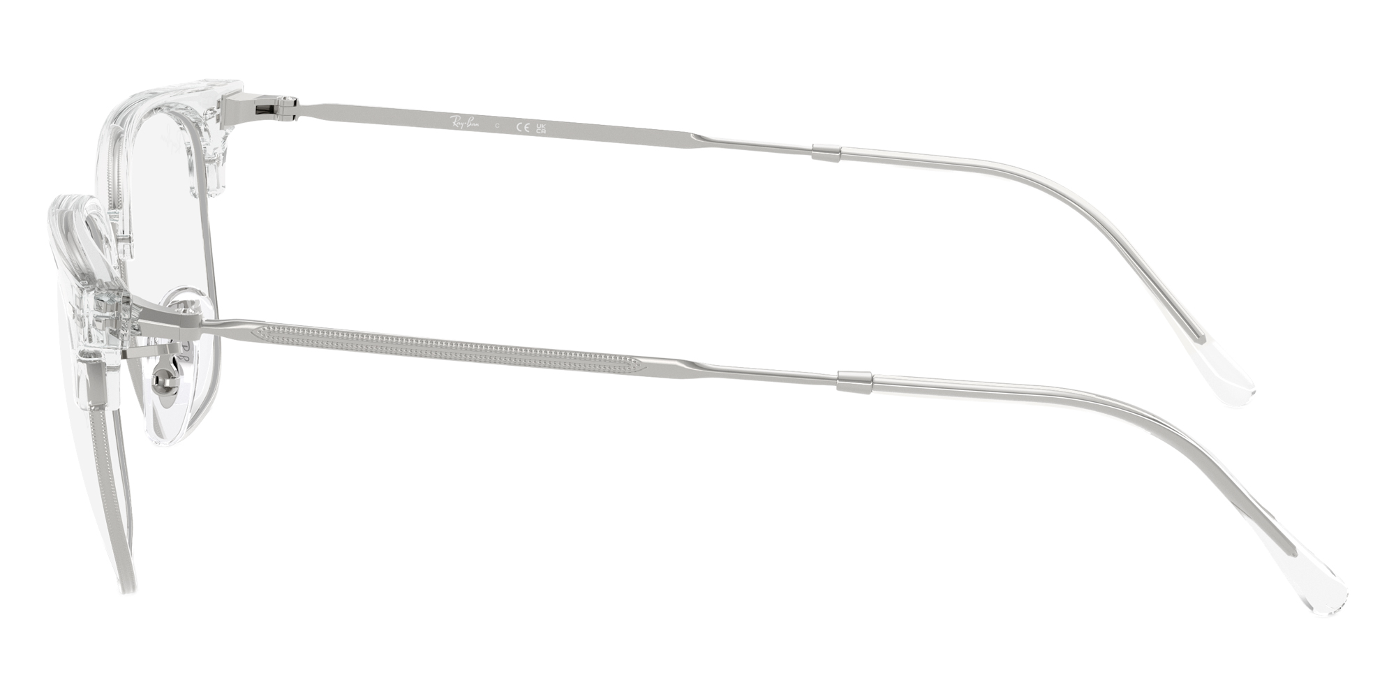 Color: Transparent on Silver (2001) - Ray-Ban RX7216200151