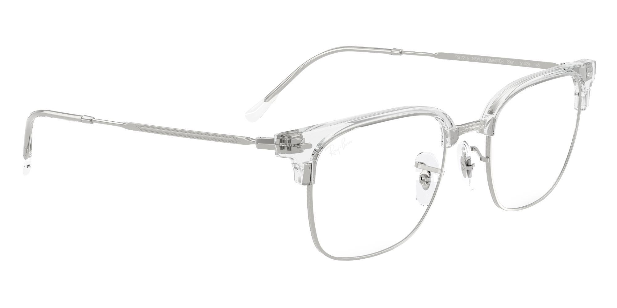 Color: Transparent on Silver (2001) - Ray-Ban RX7216200151