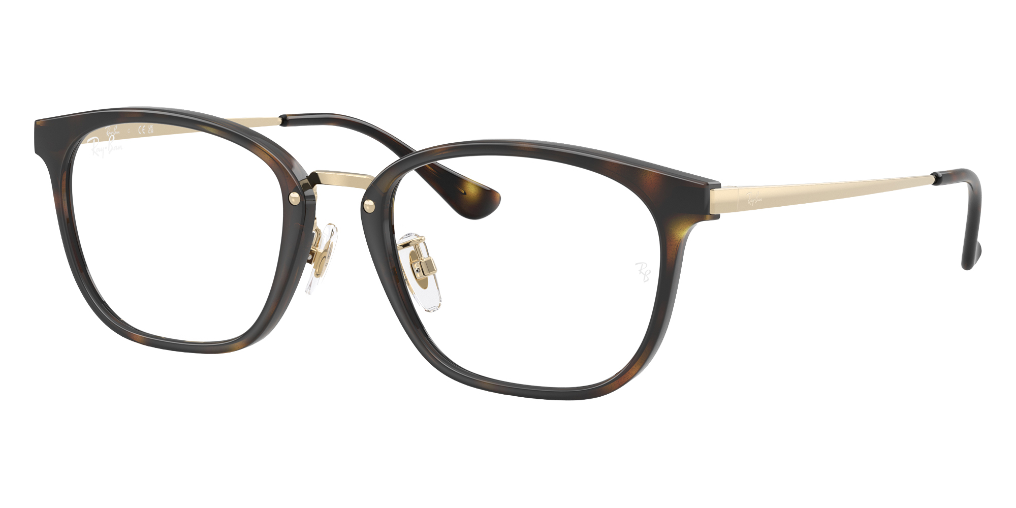 Color: Havana on Pale Gold (8472) - Ray-Ban RX7247D847251