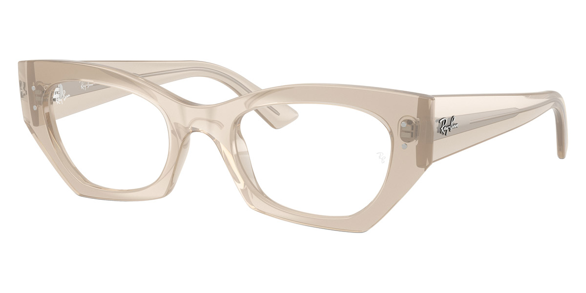 Color: Shiny Cloudy Warm White (8433) - Ray-Ban RX7330843349