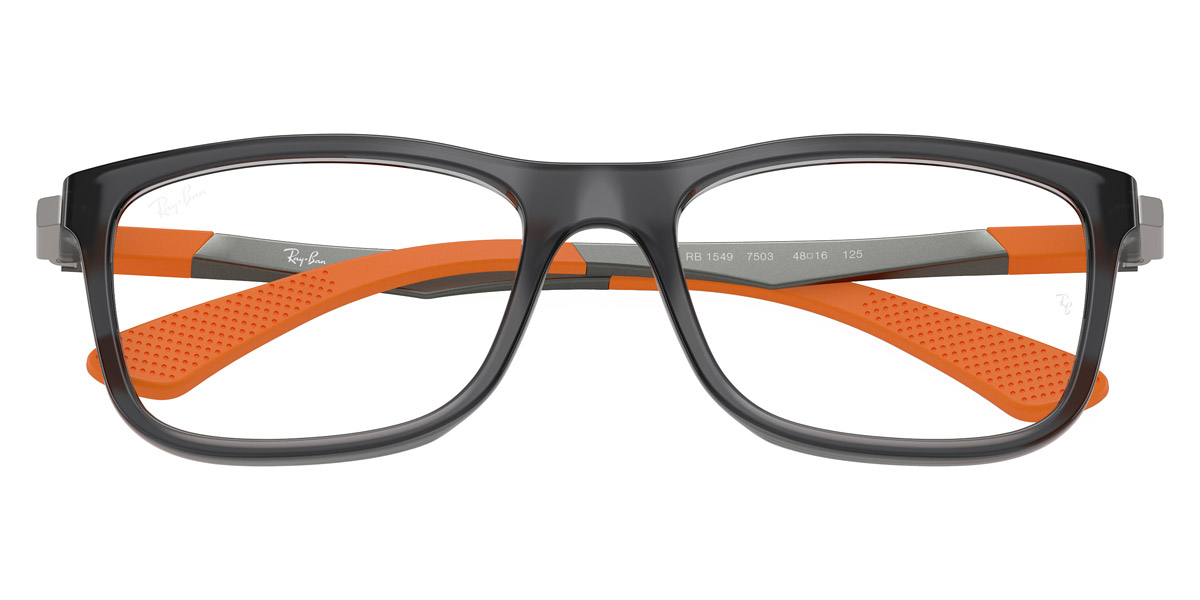 Color: Gray/Gunmetal/Rubber Orange (7503) - Ray-Ban RY1549750348