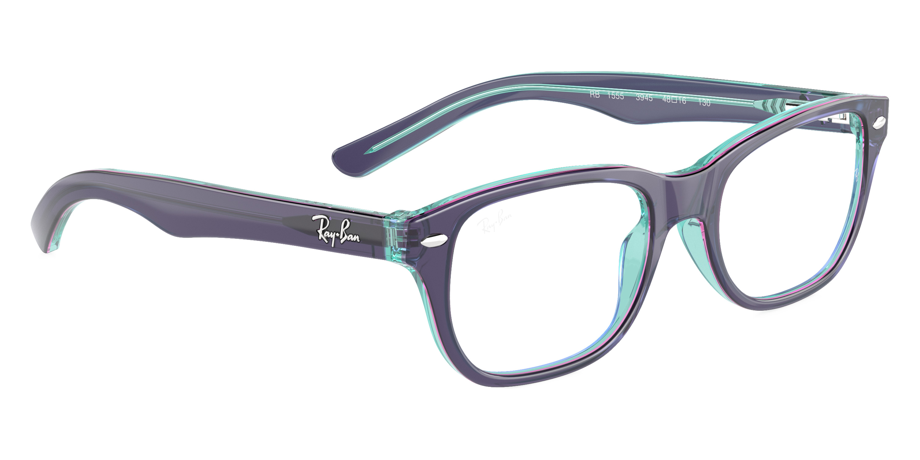 Color: Top Blue and Violet and Light Blue (3945) - Ray-Ban RY1555394548