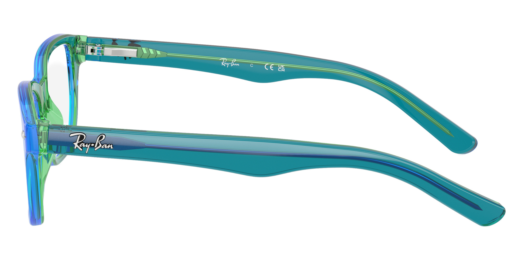 Color: Transparent Blue and Green (3996) - Ray-Ban RY1555F399648
