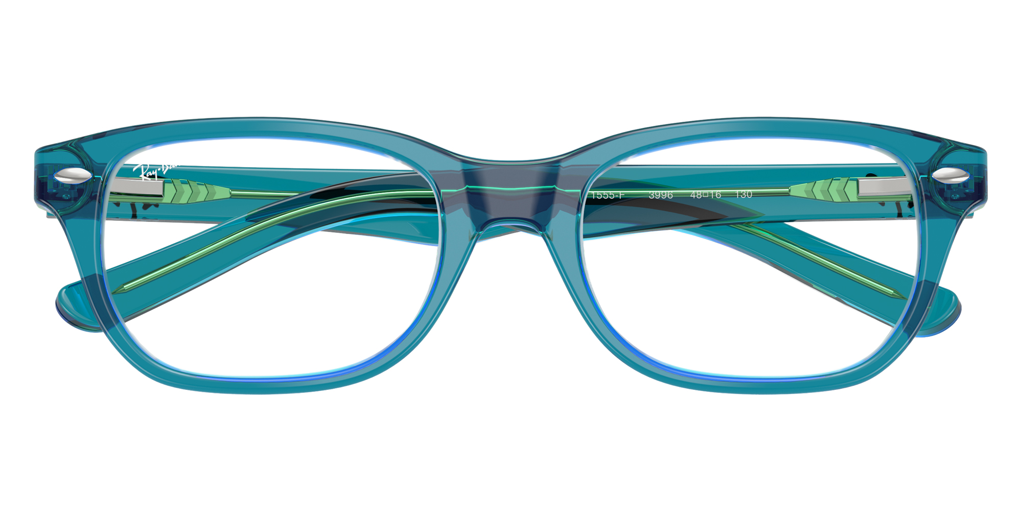 Color: Transparent Blue and Green (3996) - Ray-Ban RY1555F399648