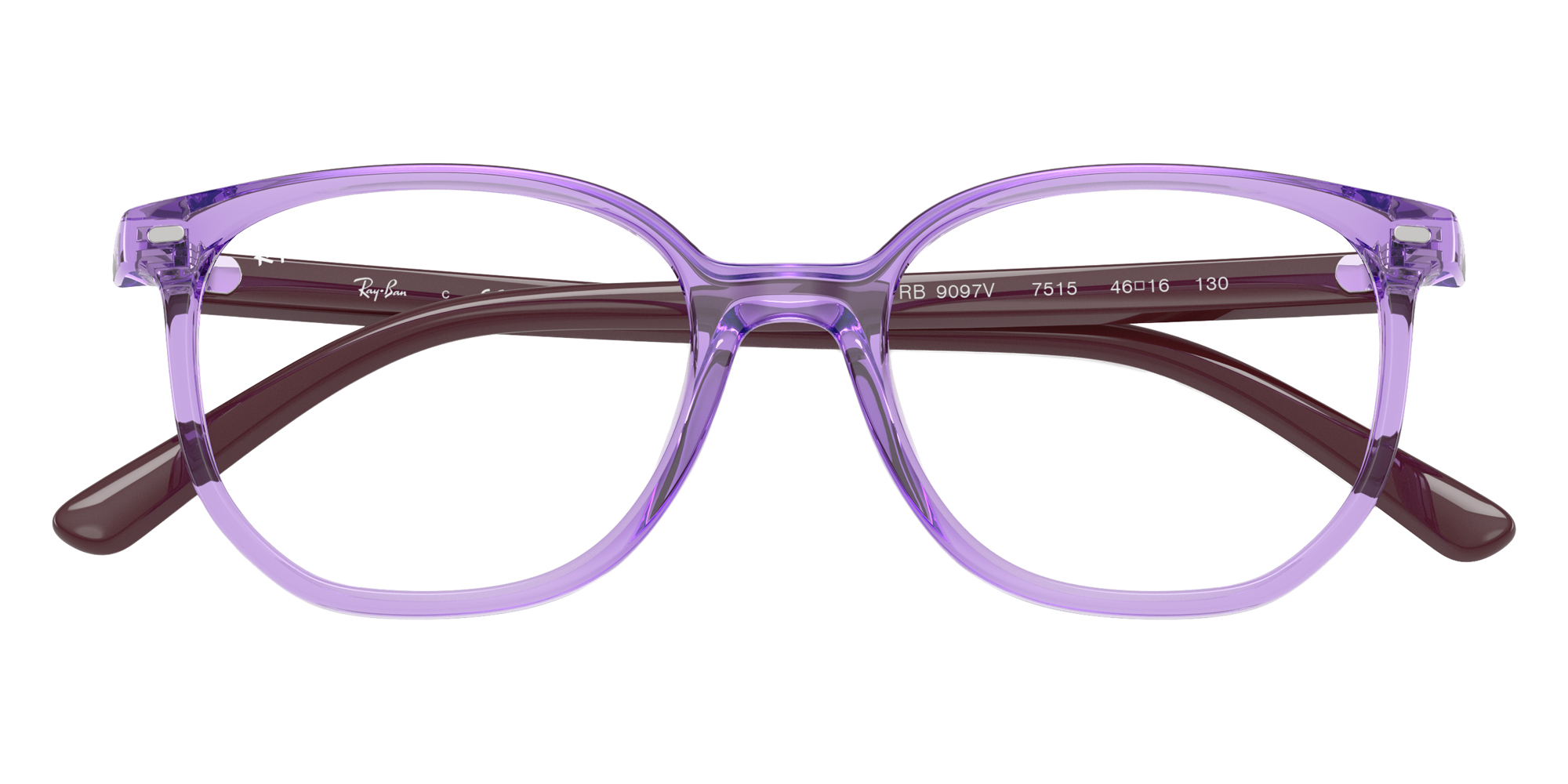 Color: Transparent Violet (7515) - Ray-Ban RY9097V751546