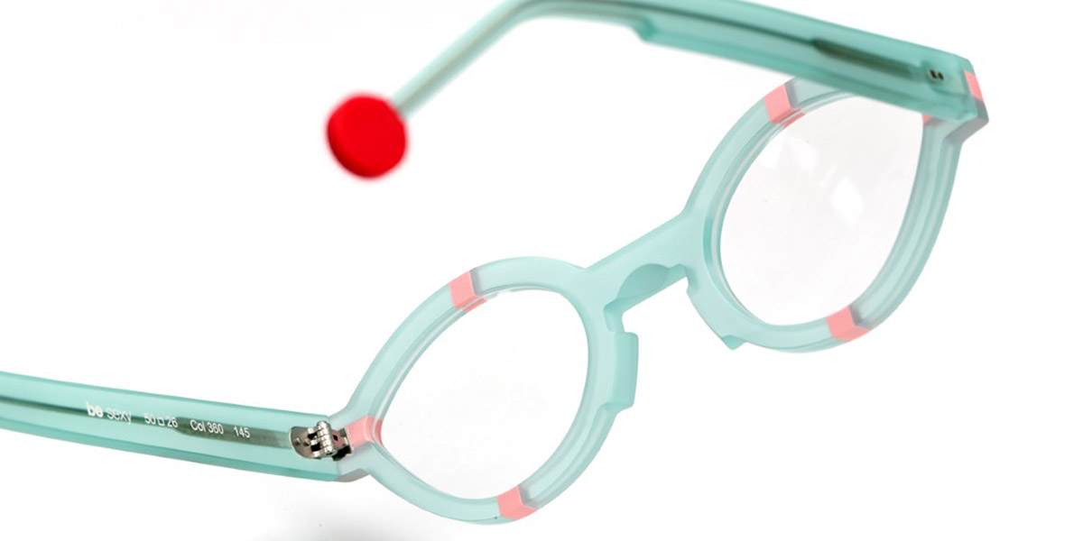Color: Matte Translucent Turquoise/Mat Peach (360) - Sabine Be SBESEX360155650
