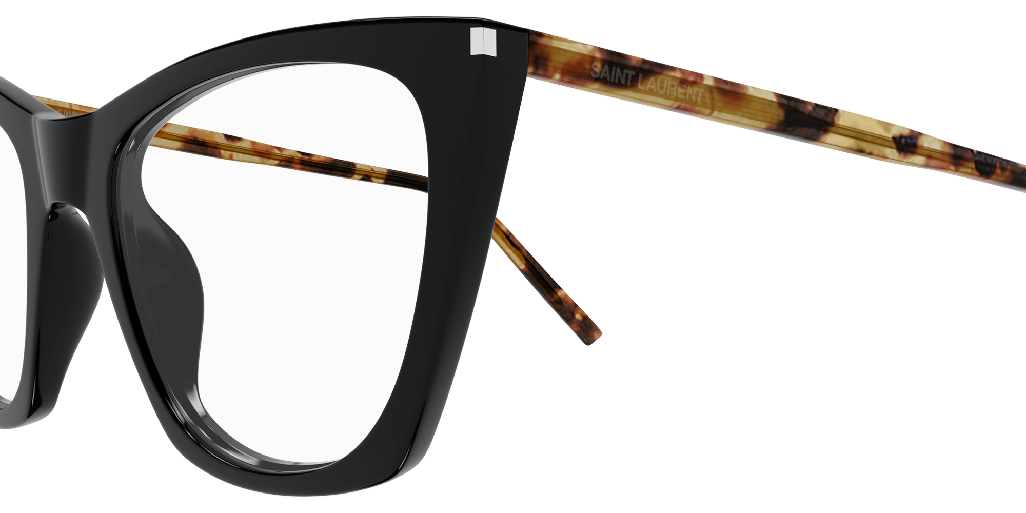 Color: Black/Havana (006) - Saint Laurent SL214KATETHINOPT00655