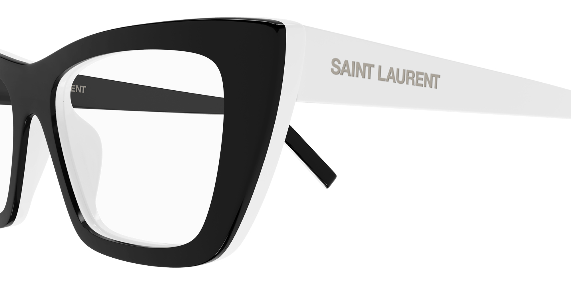 Color: Black/White (009) - Saint Laurent SL276MICAOPT00953