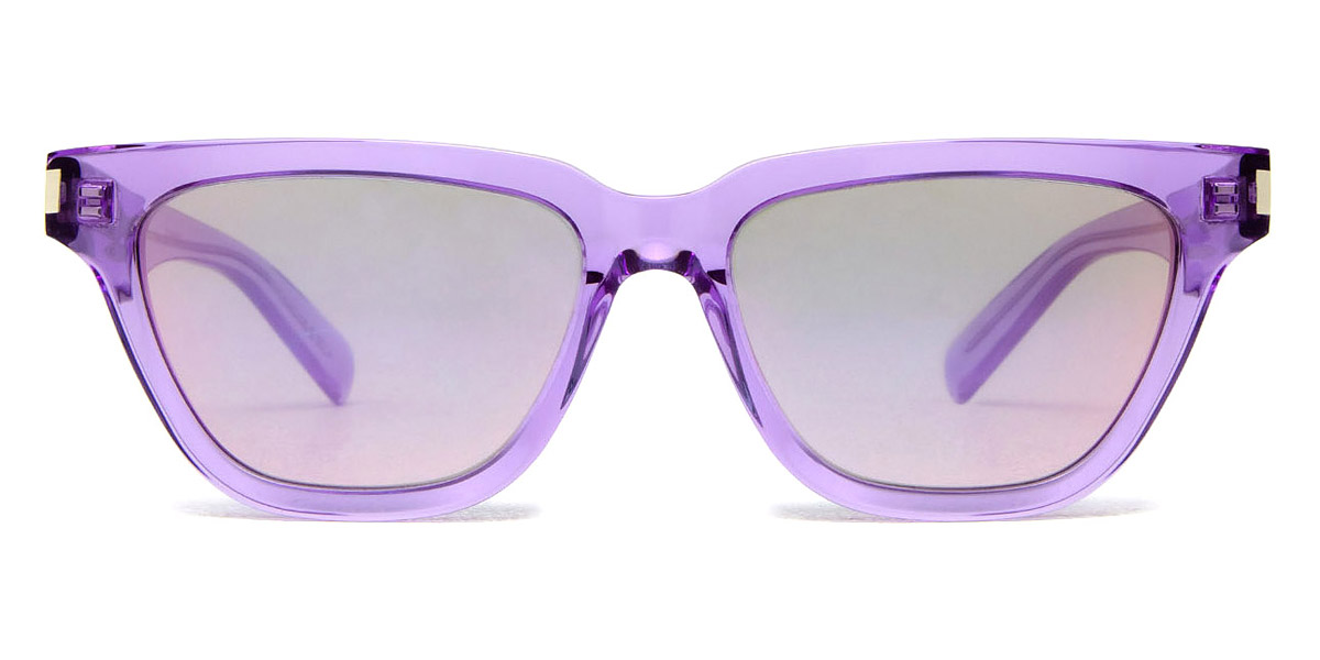 Lunettes de soleil femme Saint Laurent SL violet/rose miroir 53 mm neuves et authentiques