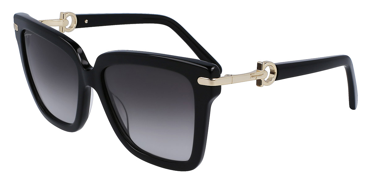 Salvatore Ferragamo™ SF1085S 011 57 Black/Gold Sunglasses