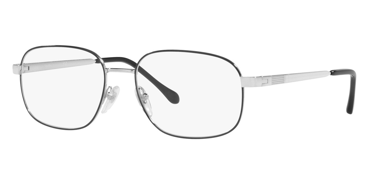 Sferoflex™ SF2294 526 55 Top Black on Shiny Silver Eyeglasses