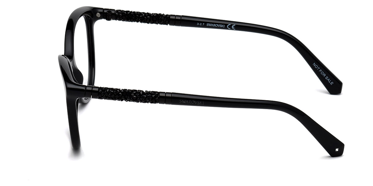 Swarovski™ SK5258 001 53 Shiny Black Eyeglasses