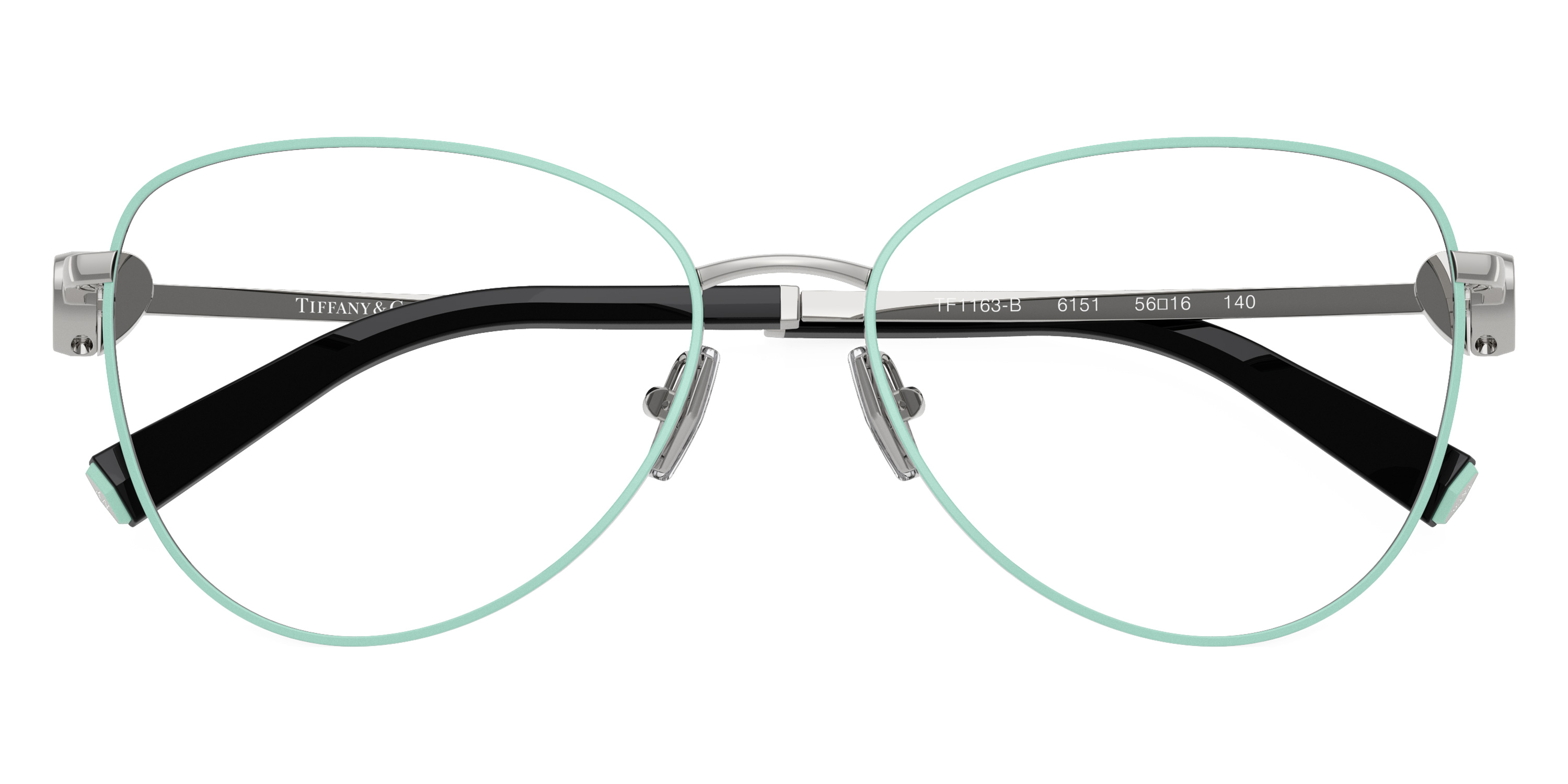 Color: Tiffany Blue on Silver/Silver (6151) - Tiffany TF1163B615156