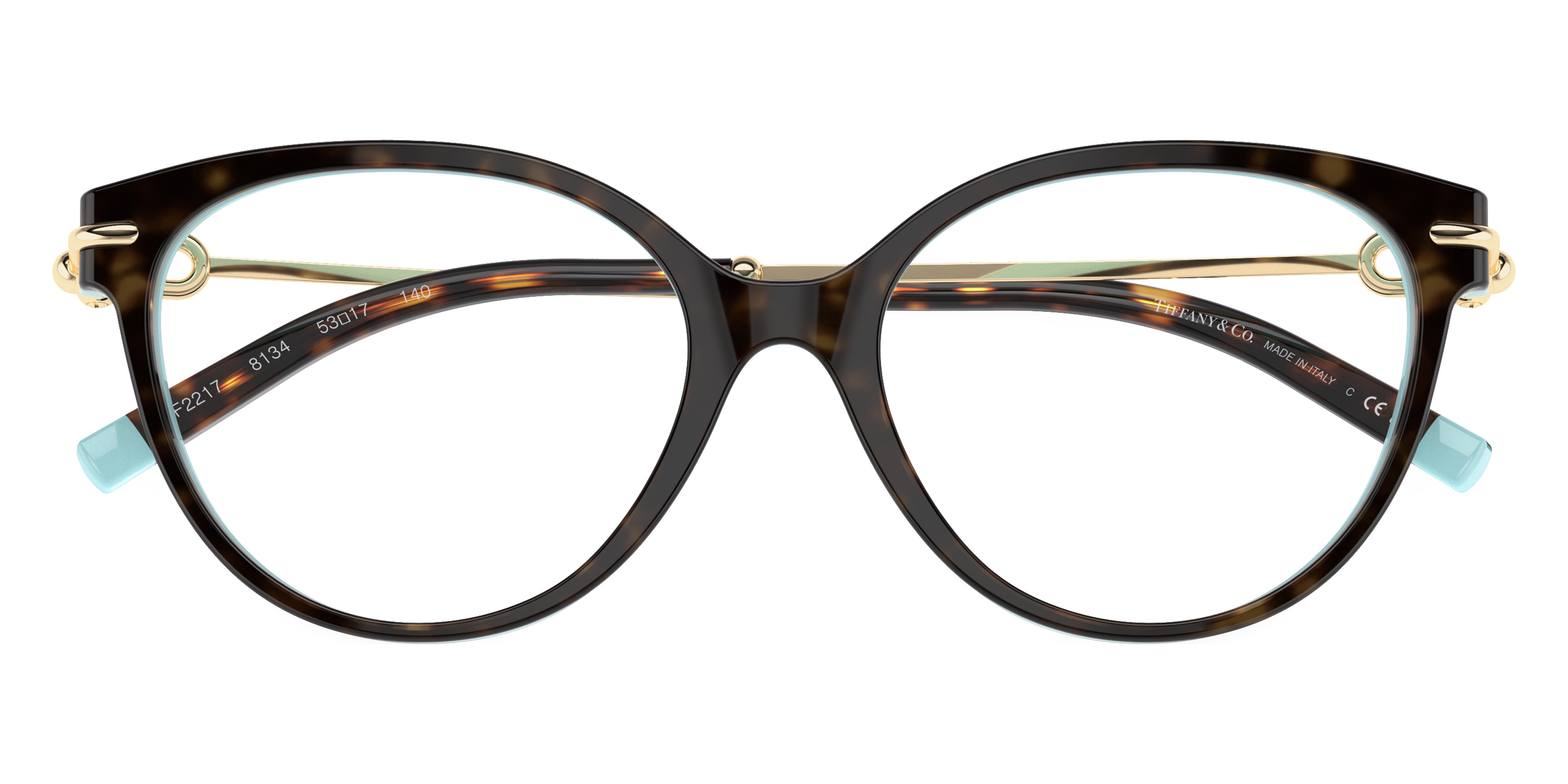 Color: Havana on Tiffany Blue/Pale Gold (8134) - Tiffany TF2217813453
