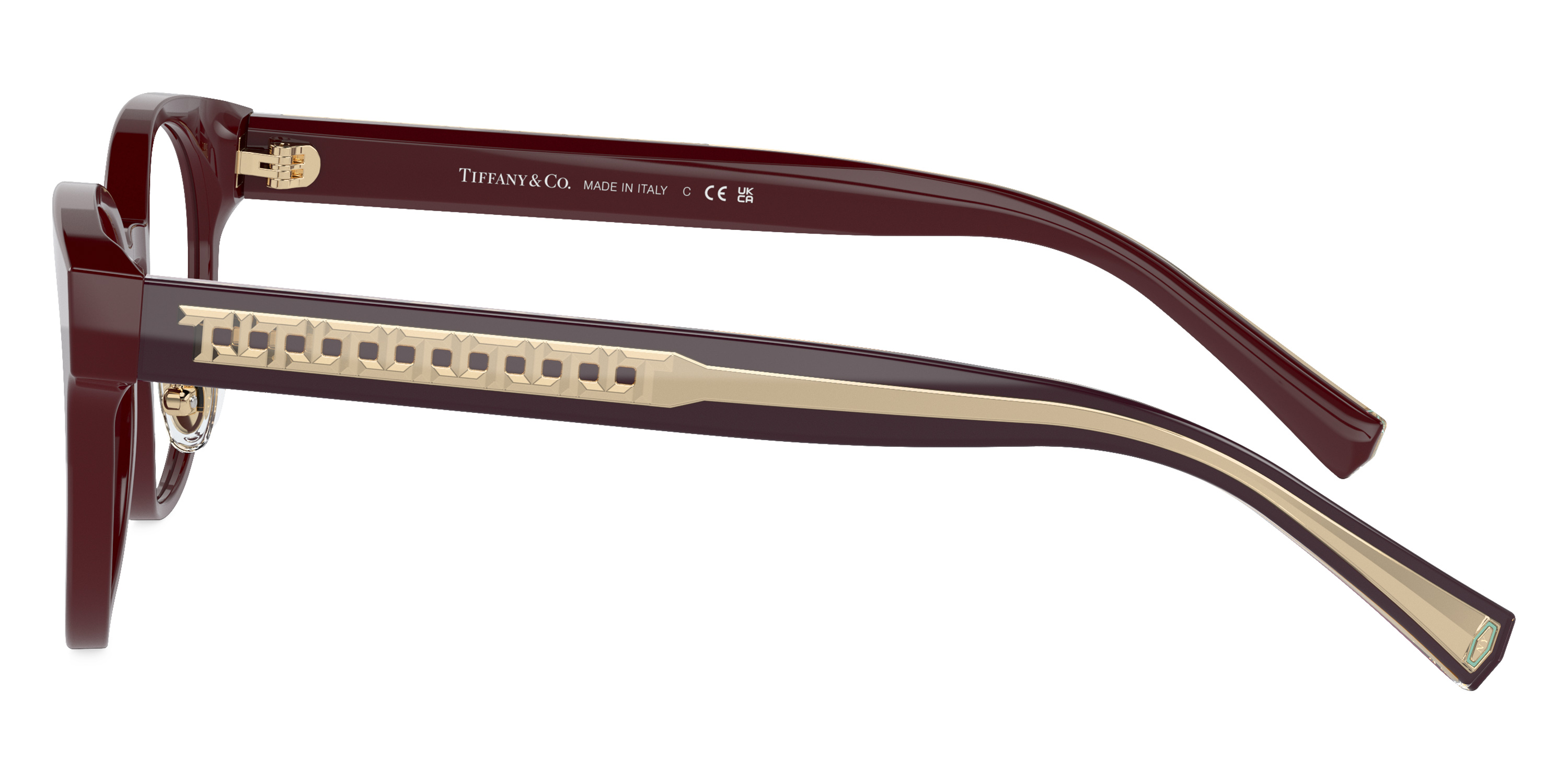 Color: Crystal on Burgundy (8389) - Tiffany TF2250F838950