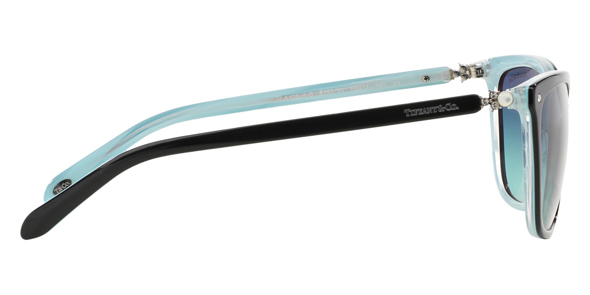 Color: Black on Tiffany Blue Striped (81939S) - Tiffany TF4105HB81939S55