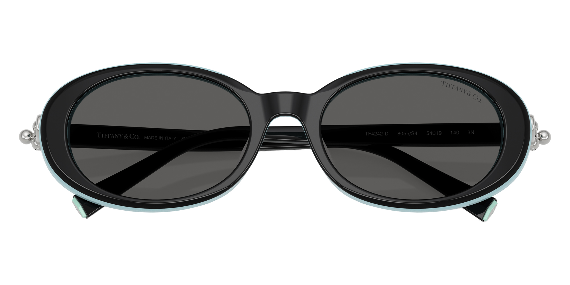 Color: Black on Tiffany Blue (8055S4) - TIFFANY TF4242D8055S454