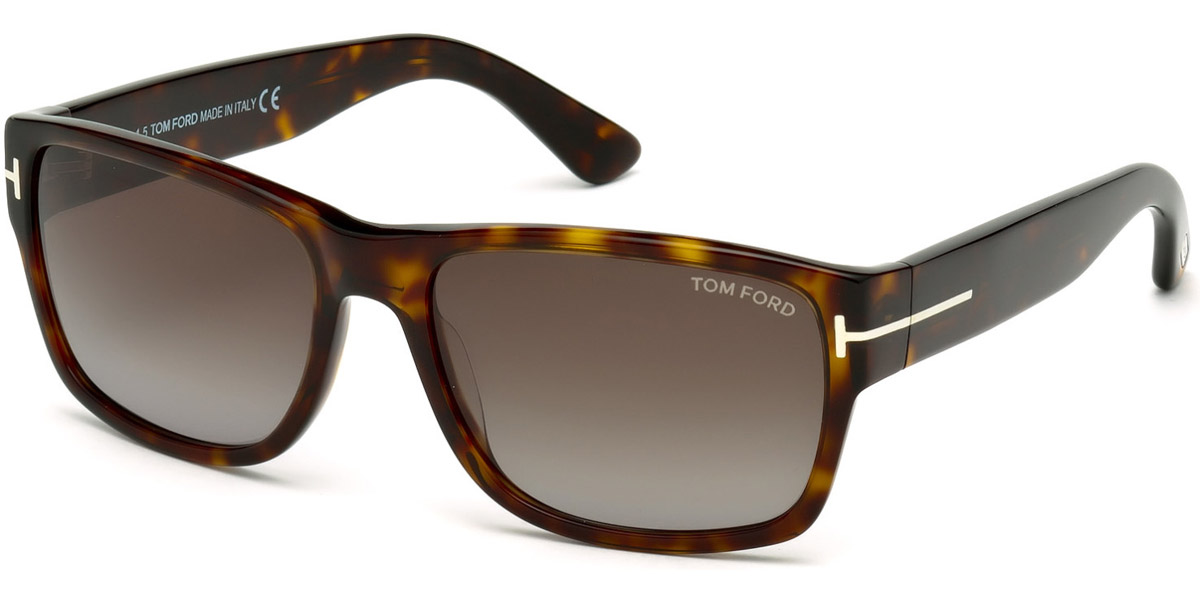 Tom Ford™ FT0445 Mason 52B 58 Shiny Dark Havana Sunglasses