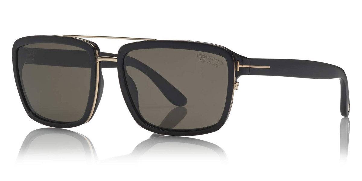 Tom Ford™ FT0780 Anders 01D 58 Shiny Black Sunglasses